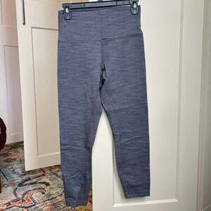 Lululemon Align High-Rise Pant 25" Mini Heathered Herringbone Black Grey Size 8